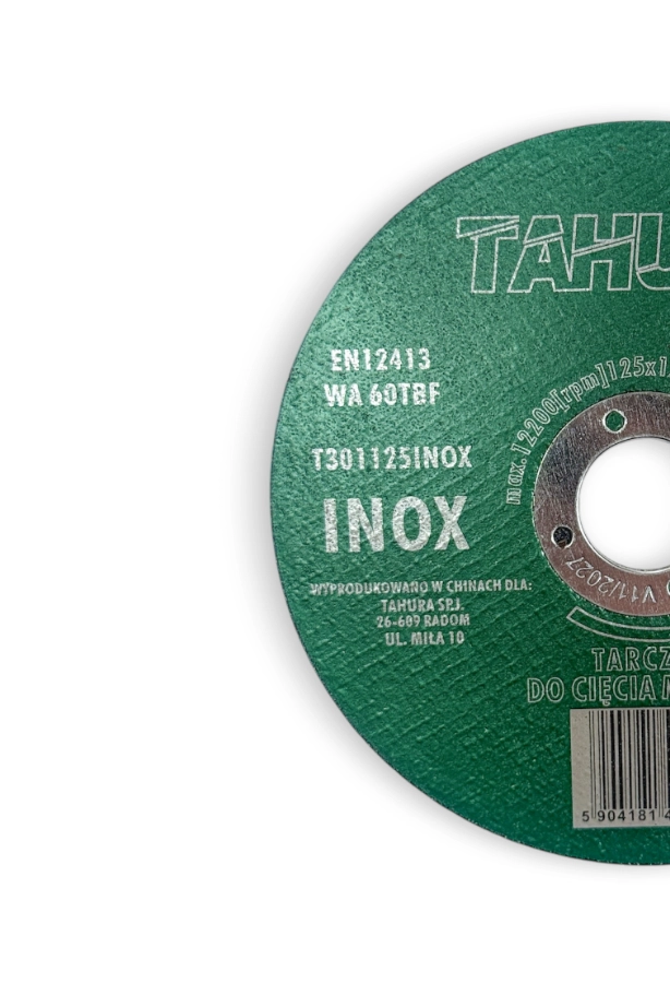 Tarcza do cięcia metalu i stali nierdzewnej