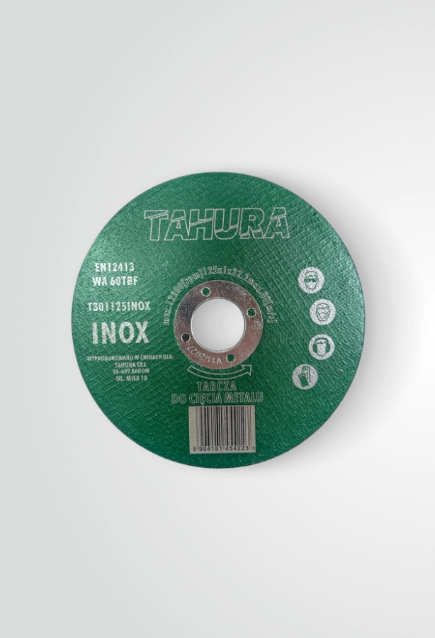 Tarcza do cięcia metalu i stali nierdzewnej 125x1,0 mm