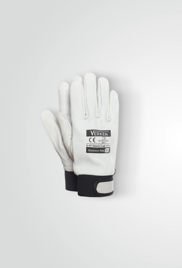 Rękawice robocze dla brukarza Grey Armour Total Velcro